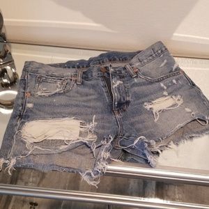Ralph Lauren distressed shorts